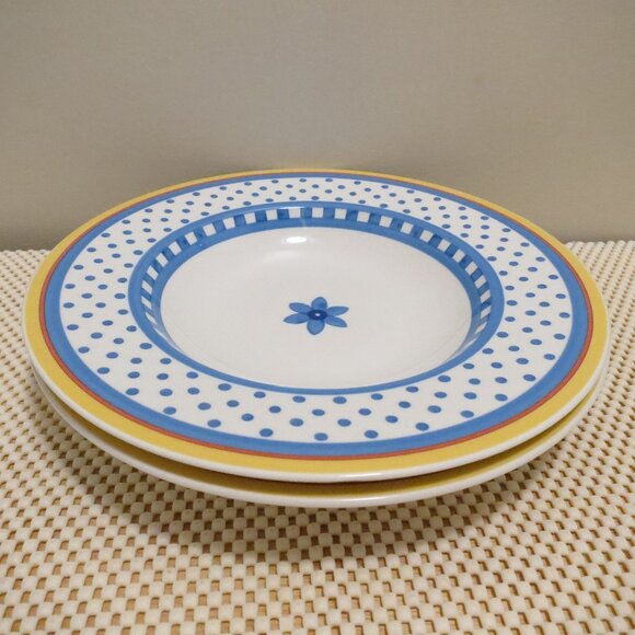 X2 Villeroy & Bock Rim Pasta Soup Bowl Twist-Anna 9.5" Fine Vilbo China Germany - Picture 1 of 6